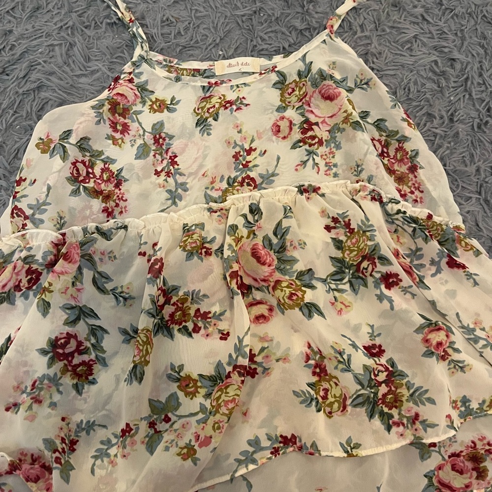 Altar’d State Sheer Floral Tank